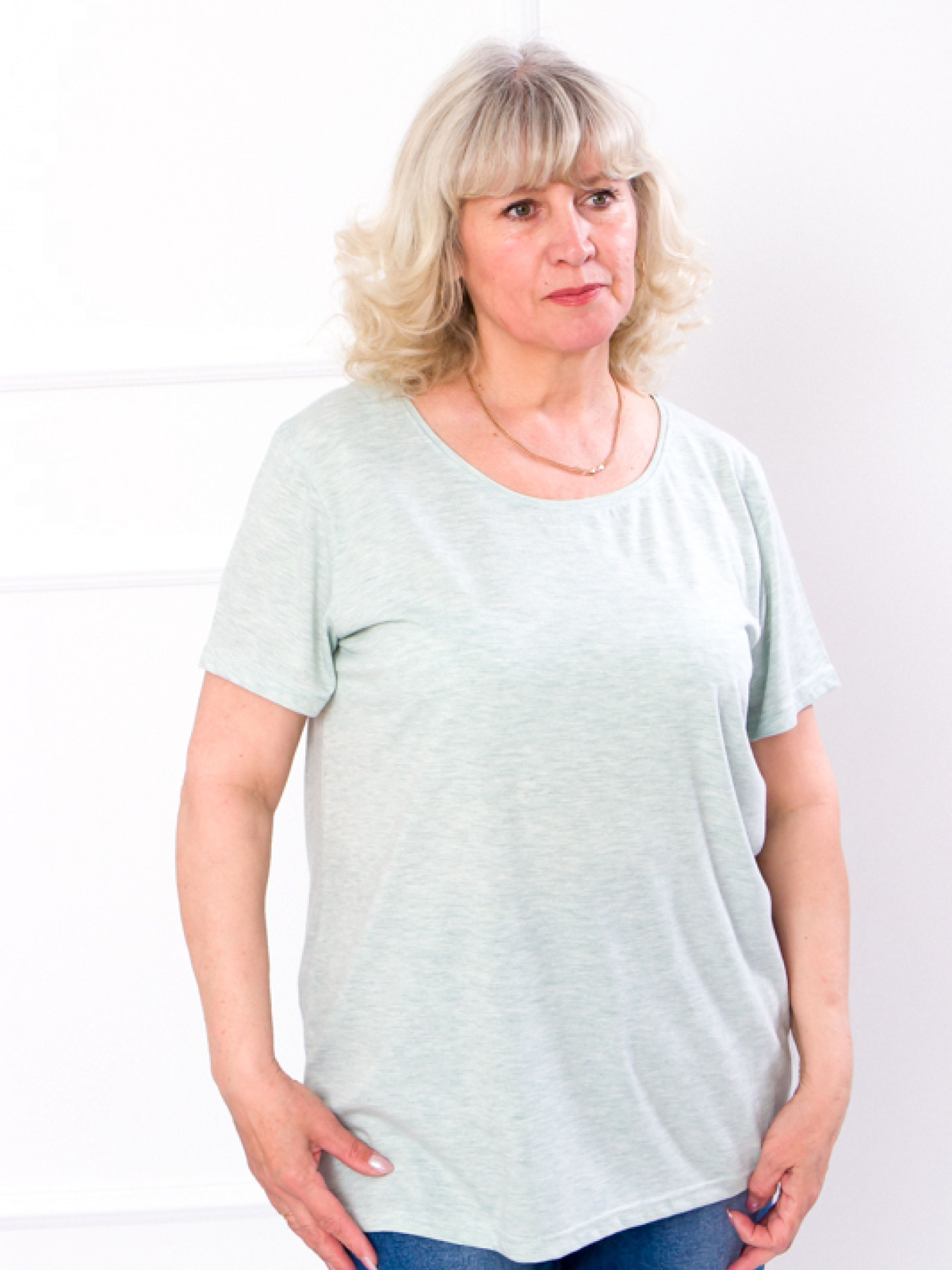 Футболка Носи своє модель 8200-001-1-zelenij-melanzh Фото