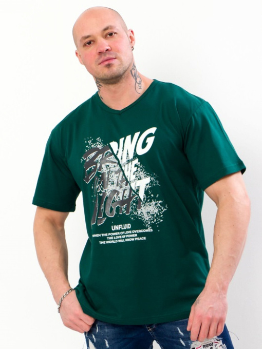 Футболка Носи своє модель 8299-001-33-temno-zelenij-napisi Фото