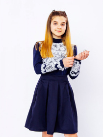 Блуза Носи своє модель 9267-036-33-chornilxno-sinj Блуза Носи своє модель 9267-036-33-chornilxno-sinj Фото