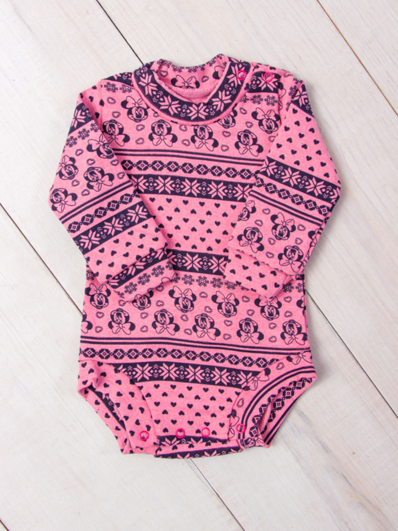 Боди для младенцев Носи своє модель 9511-063-5-mnn-rozhevij-serdechka Фото