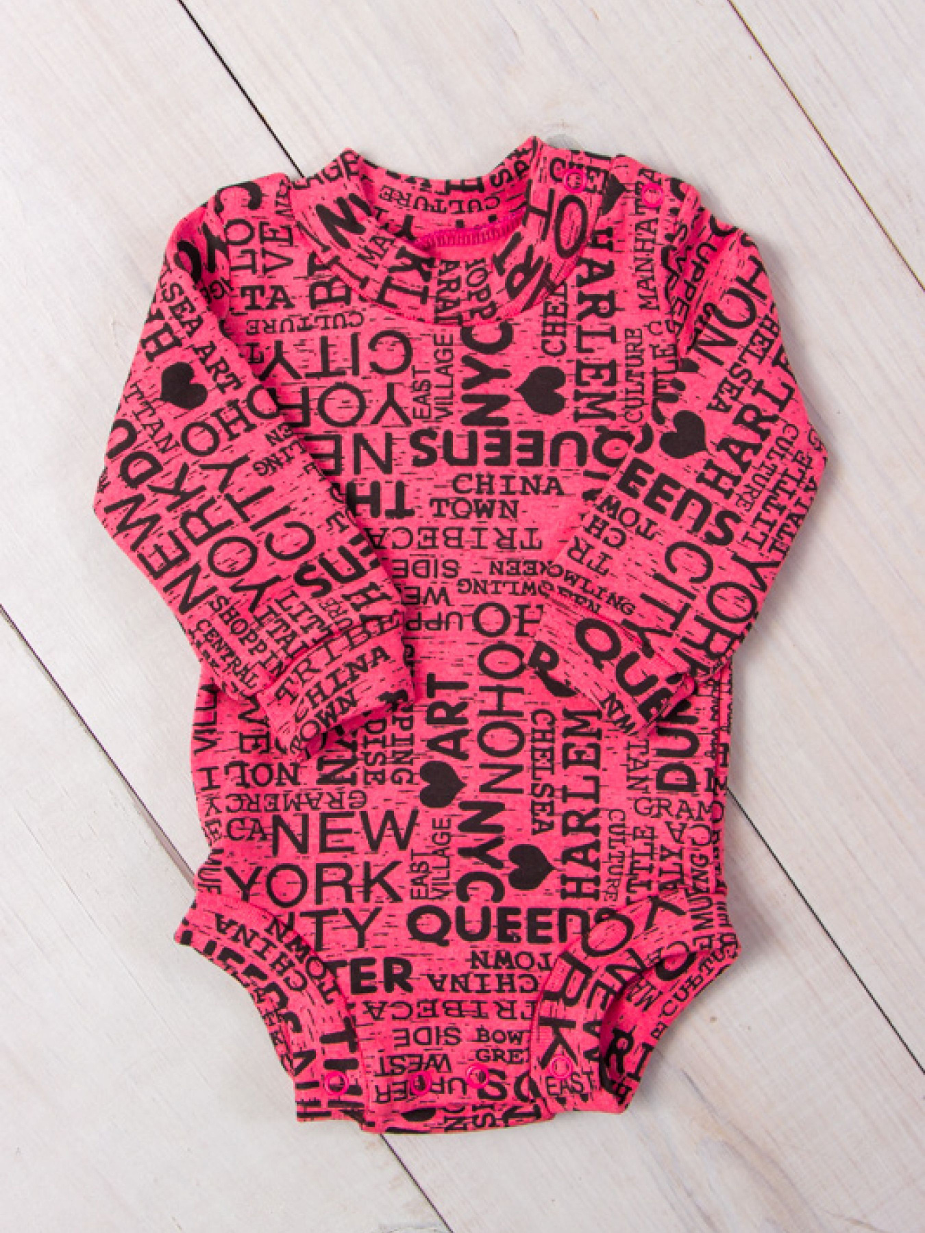 Боді для немовлят Носи своє модель 9511-063-5-nadpisi-koral Фото