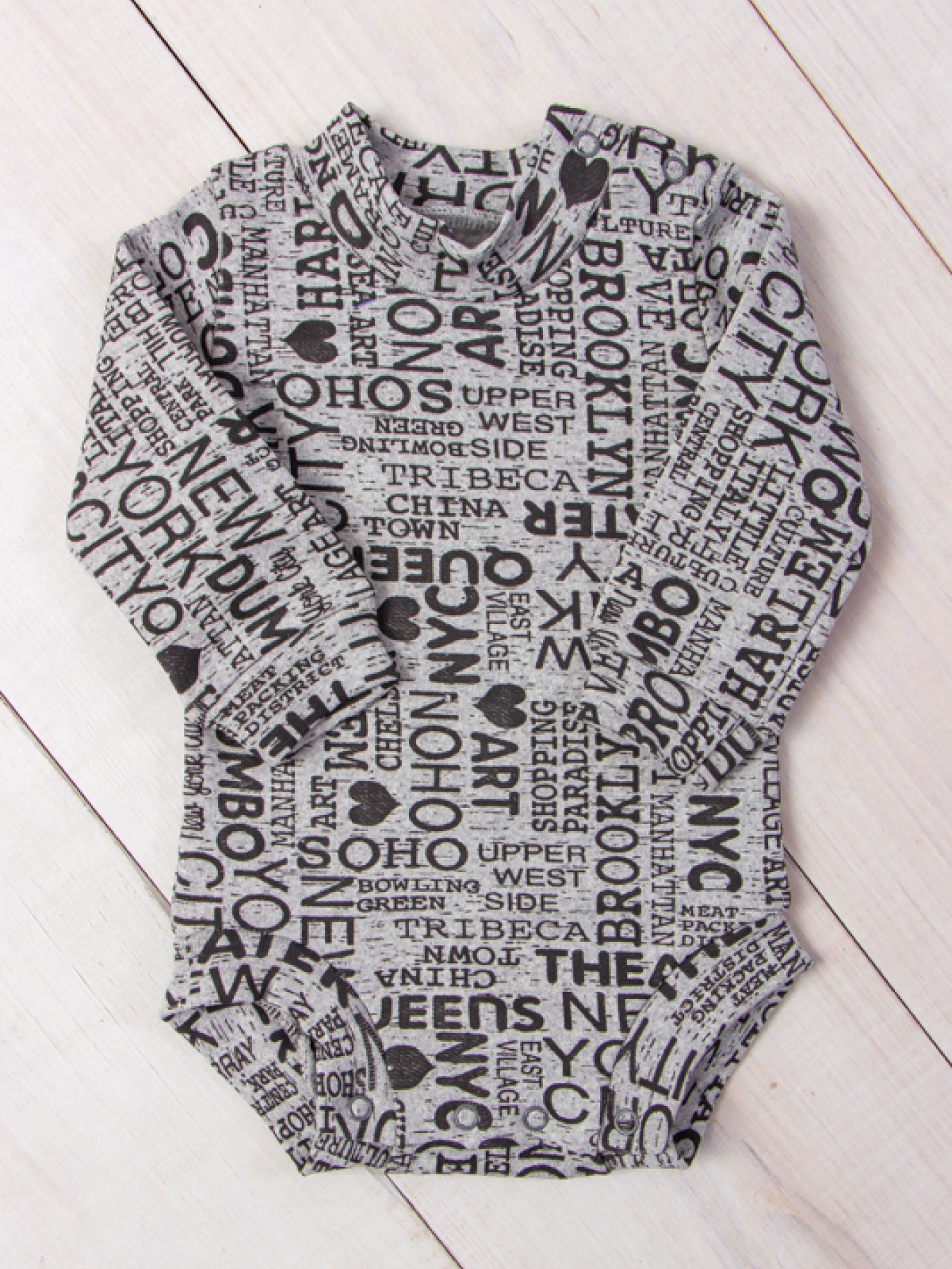 Боди для младенцев Носи своє модель 9511-063-5-nadpisi-srij Фото