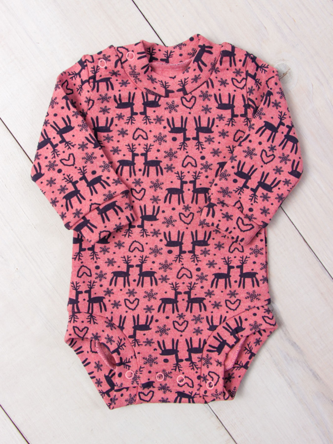 Боді для немовлят Носи своє модель 9511-063-5-olenx-pudra Фото