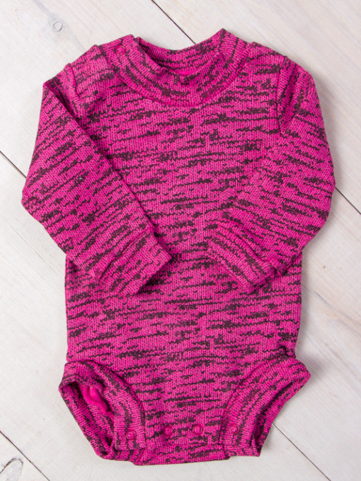 Боді для немовлят Носи своє модель 9511-063-5-temno-rozhevij-melanzh Фото