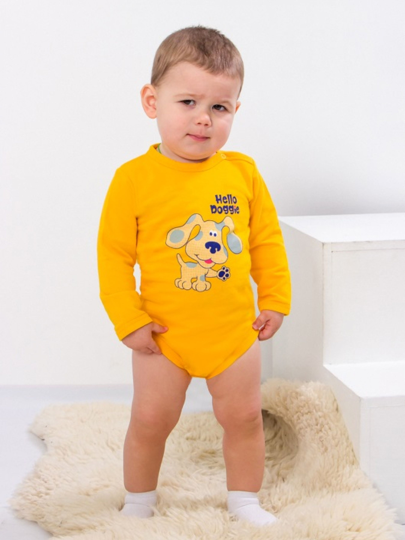 Боди для младенцев Носи своє модель 5010-023-33-4-burshtin-pesik Фото