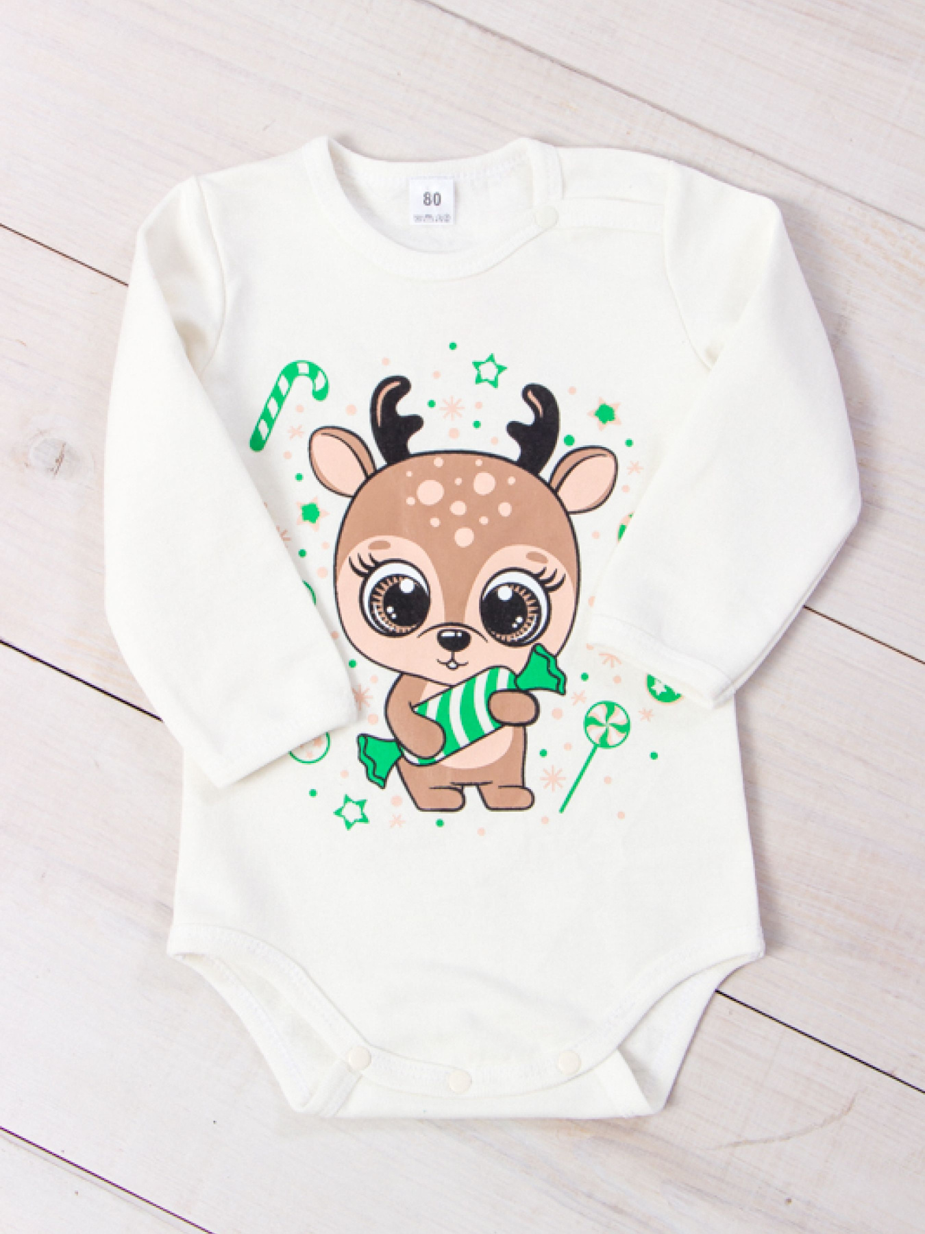 Боді для немовлят Носи своє модель 5010-023-33-5-molochnij-olenq Фото