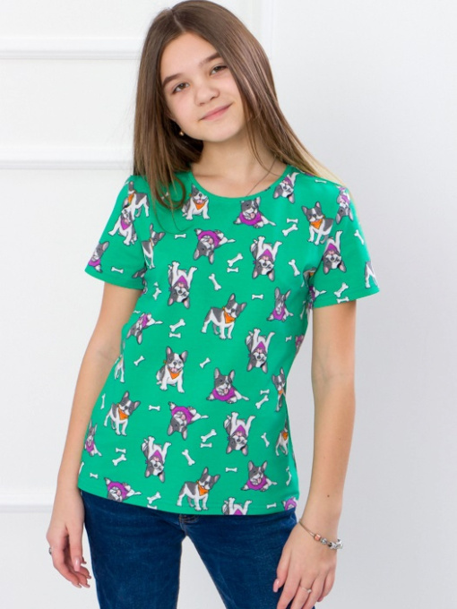 Футболка Носи своє модель 6012-043-3-pesiki-mentol Фото