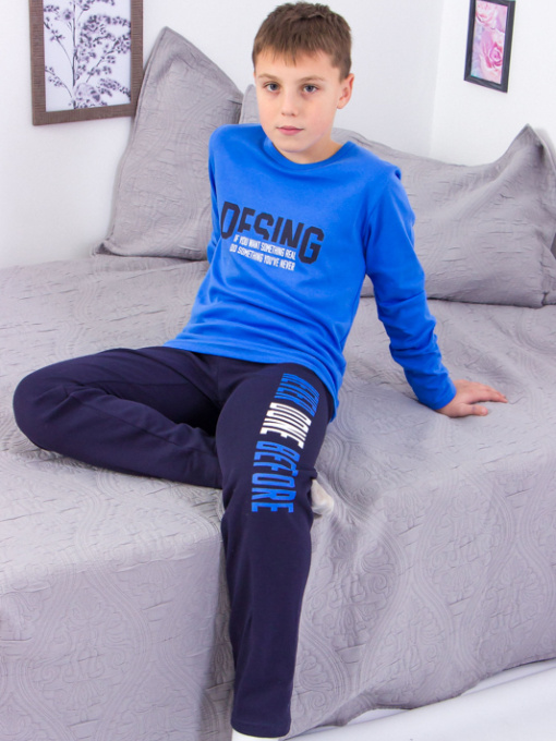 Пижама Носи своє модель 6076-015-33-1-dzhins-chornilxno-sinj Фото