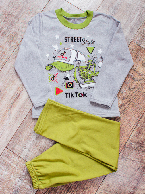 Пижама Носи своє модель 6076-023-33-4-kedi-olivka Фото