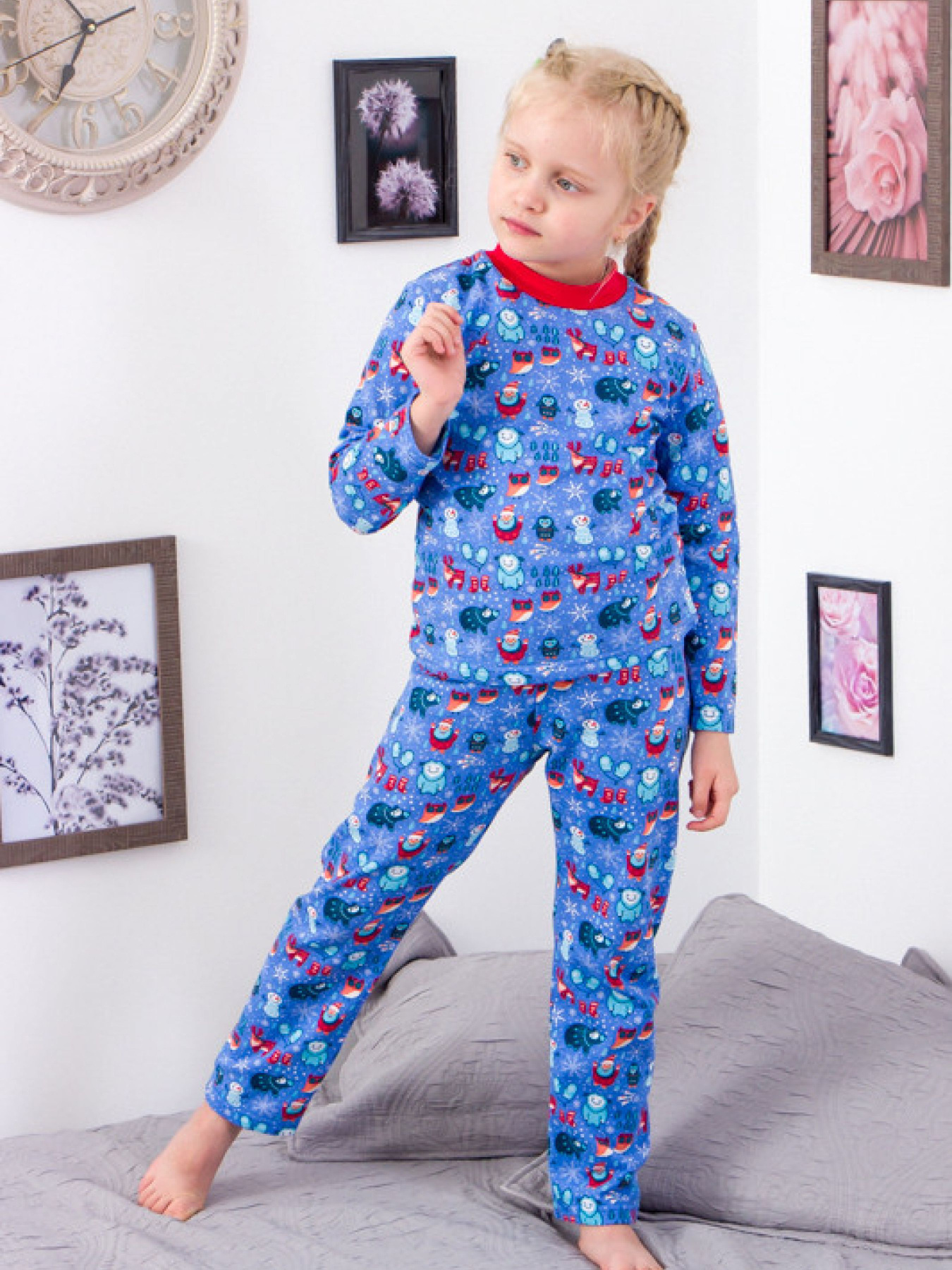 Пижама Носи своє модель 6076-zimova-kazka-chervonij Фото