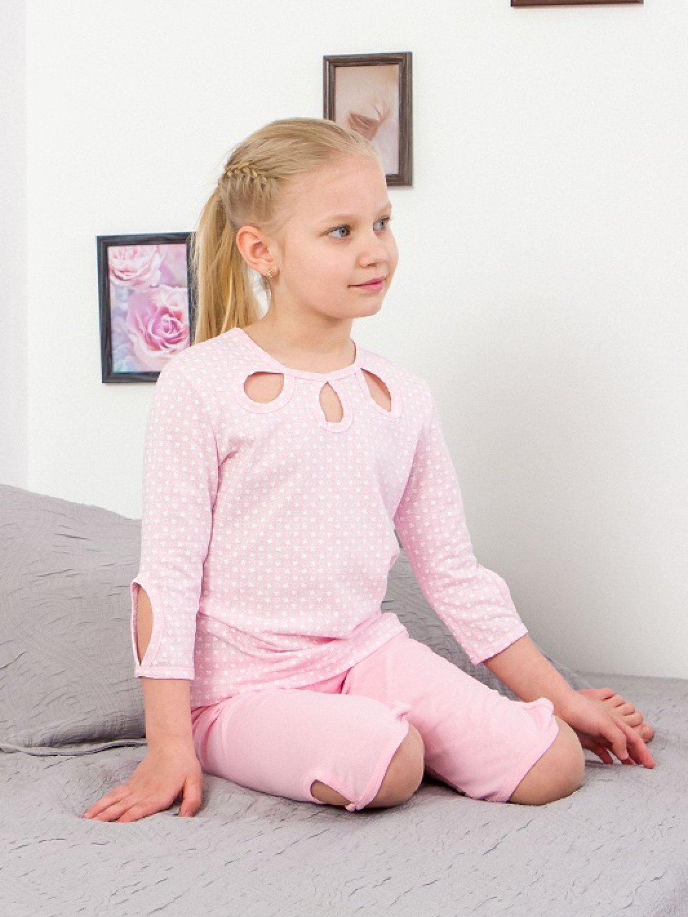 Пижама Носи своє модель 6078-002-listochki-rozhevij Фото