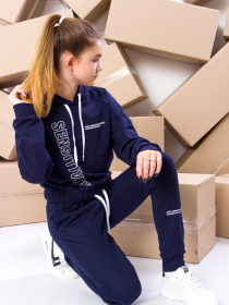 Спортивный костюм Носи своє модель 6328-057-33-chornilxno-sinj Фото