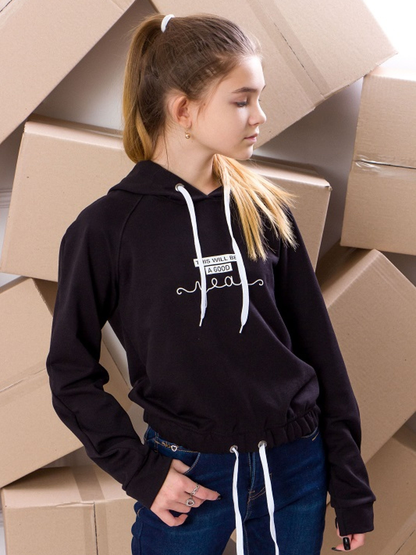 Худи Носи своє модель 6329-057-33-chornij Фото