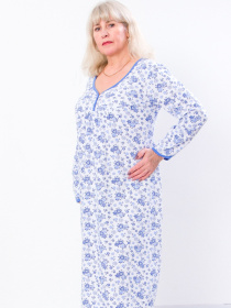 Ночная рубашка Носи своє модель 8248-024-kvtochki-sinj Фото