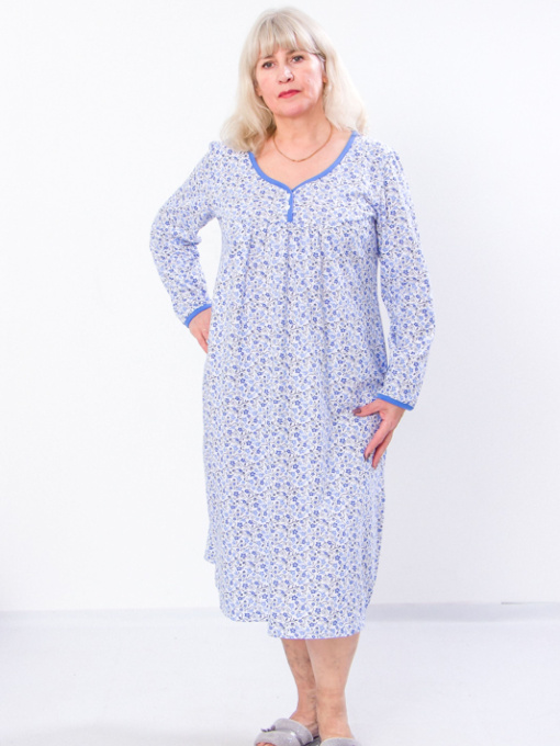 Ночная рубашка Носи своє модель 8248-024-kvtochki-sinj-chornij Фото