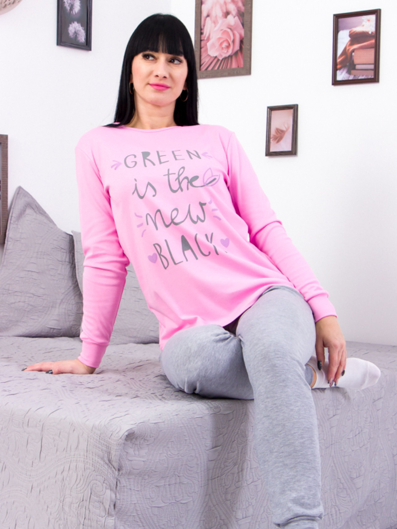 Піжама Носи своє модель 8268-015-33-rozhevij-srij Фото