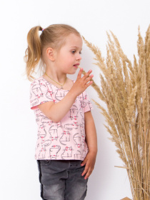 Футболка Носи своє модель 6012-002-1-kotiki-persik Фото