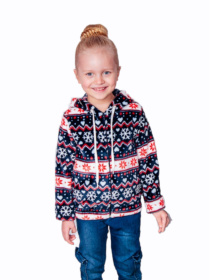 Флісова кофта Носи своє модель 6071-035-5-chorn-sinj-snzhinka Фото