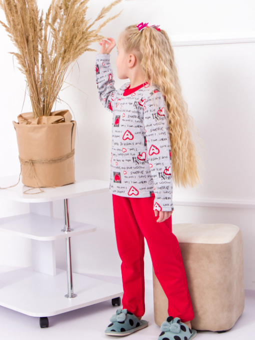 Піжама Носи своє модель 6076-024-5-1-serdechka-sr-chervonij Фото