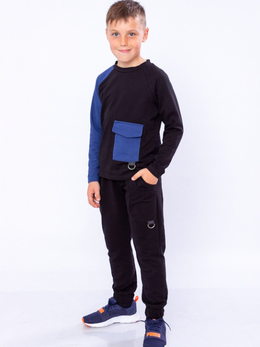 Спортивный костюм Носи своє модель 6224-057-dzhins-chornij Фото