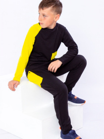 Спортивный костюм Носи своє модель 6224-057-zhovtij-chornij Фото