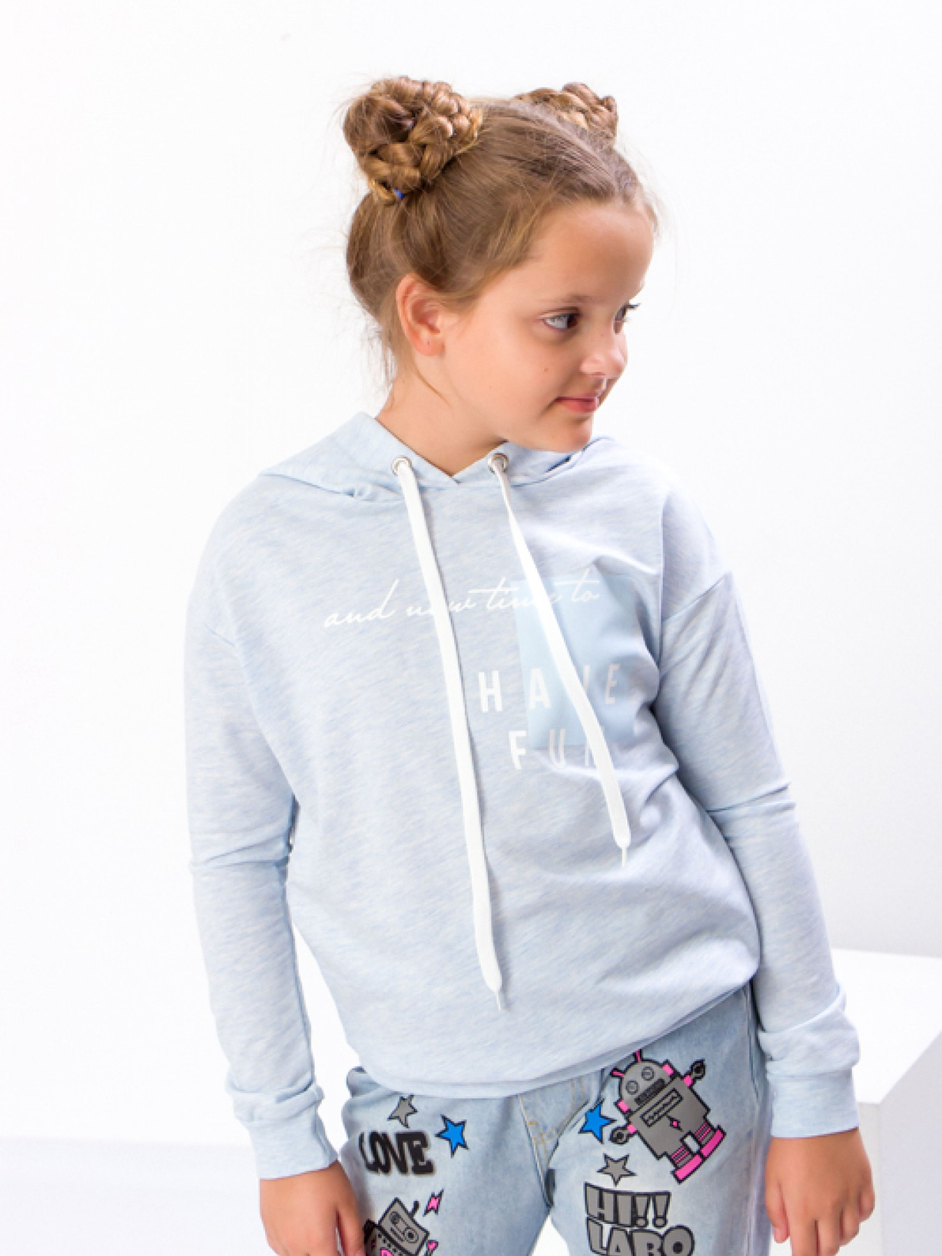 Худи Носи своє модель 6230-057-33-blakitnij-melanzh Фото