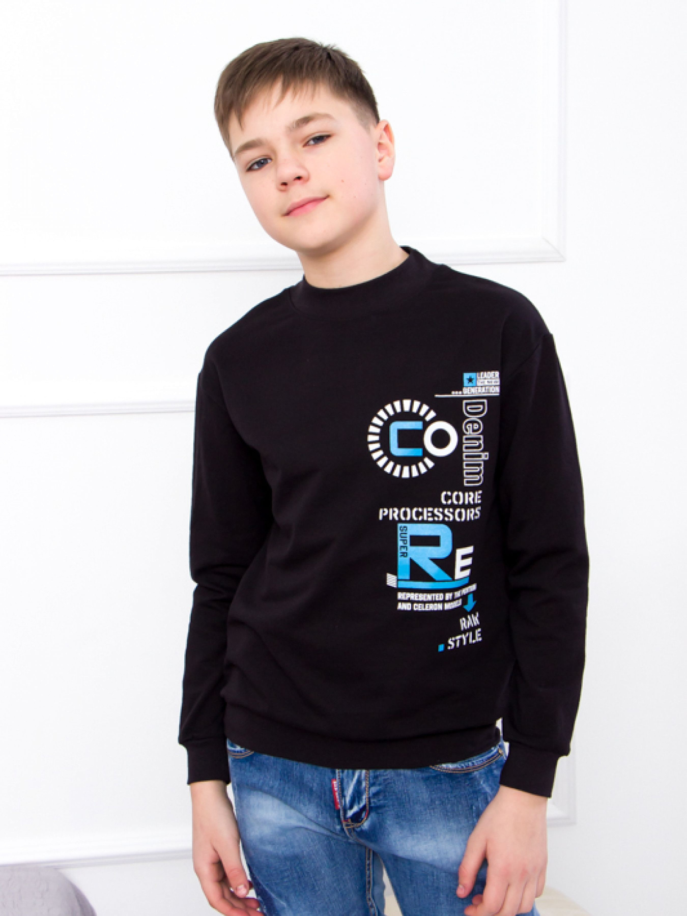 Свитшот Носи своє модель 6235-057-33-chornij Фото