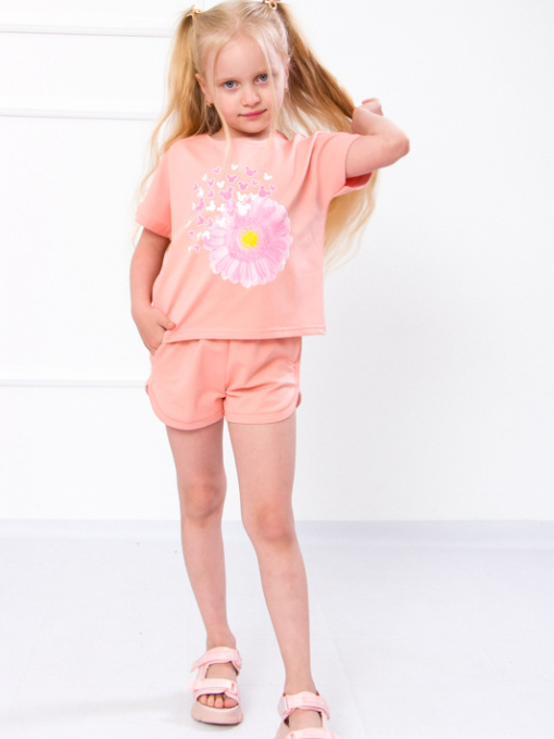 Повседневный костюм Носи своє модель 6243-057-33-1-persik-gerbera Фото