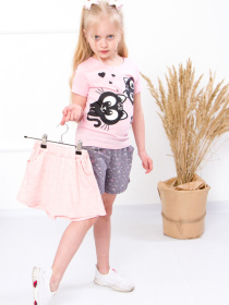 Набор шорт Носи своє модель 6262-1-serdechka-srij-persik-melanzh Фото