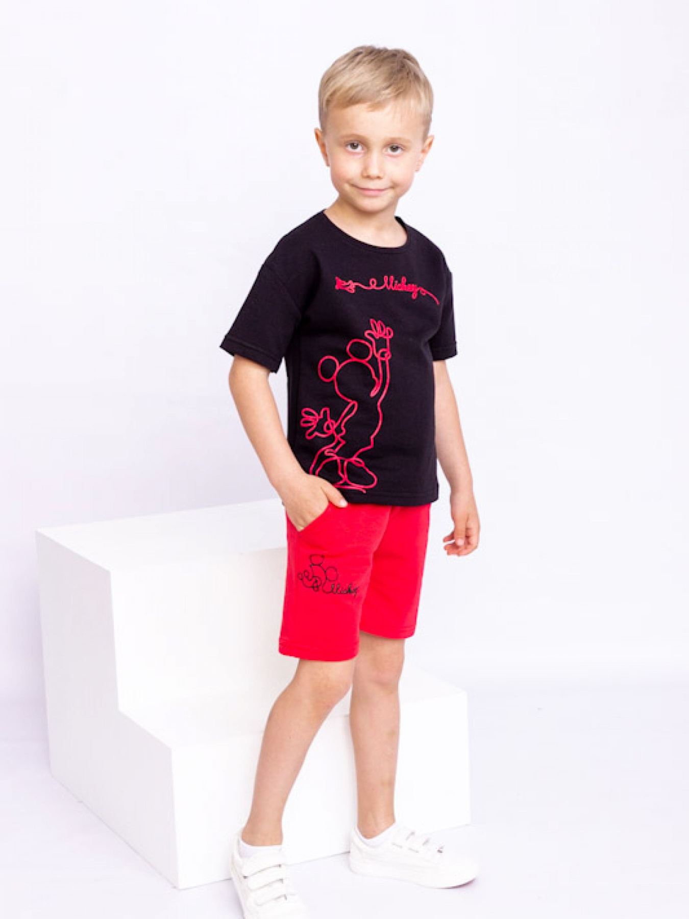 Повсякденний костюм Носи своє модель 6265-057-33-chornij-chervonij Фото