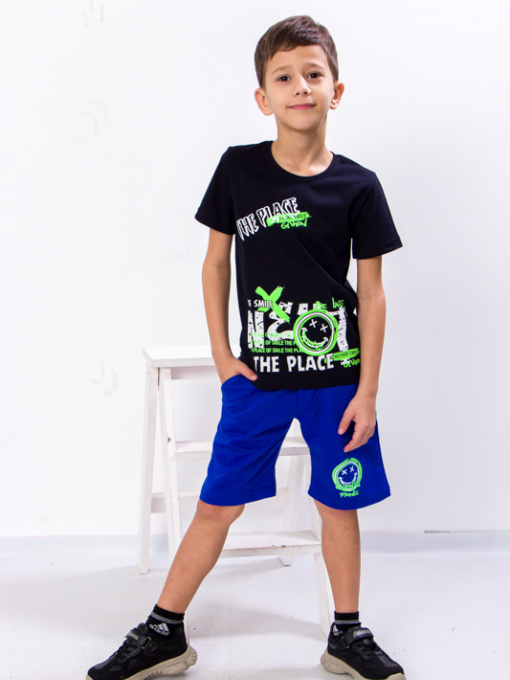 Повседневный костюм Носи своє модель 6265-057-33-chornilxno-sinj-elektrik Фото