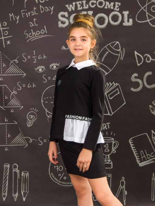 Блуза Носи своє модель 6274-057-chornij-blij Фото