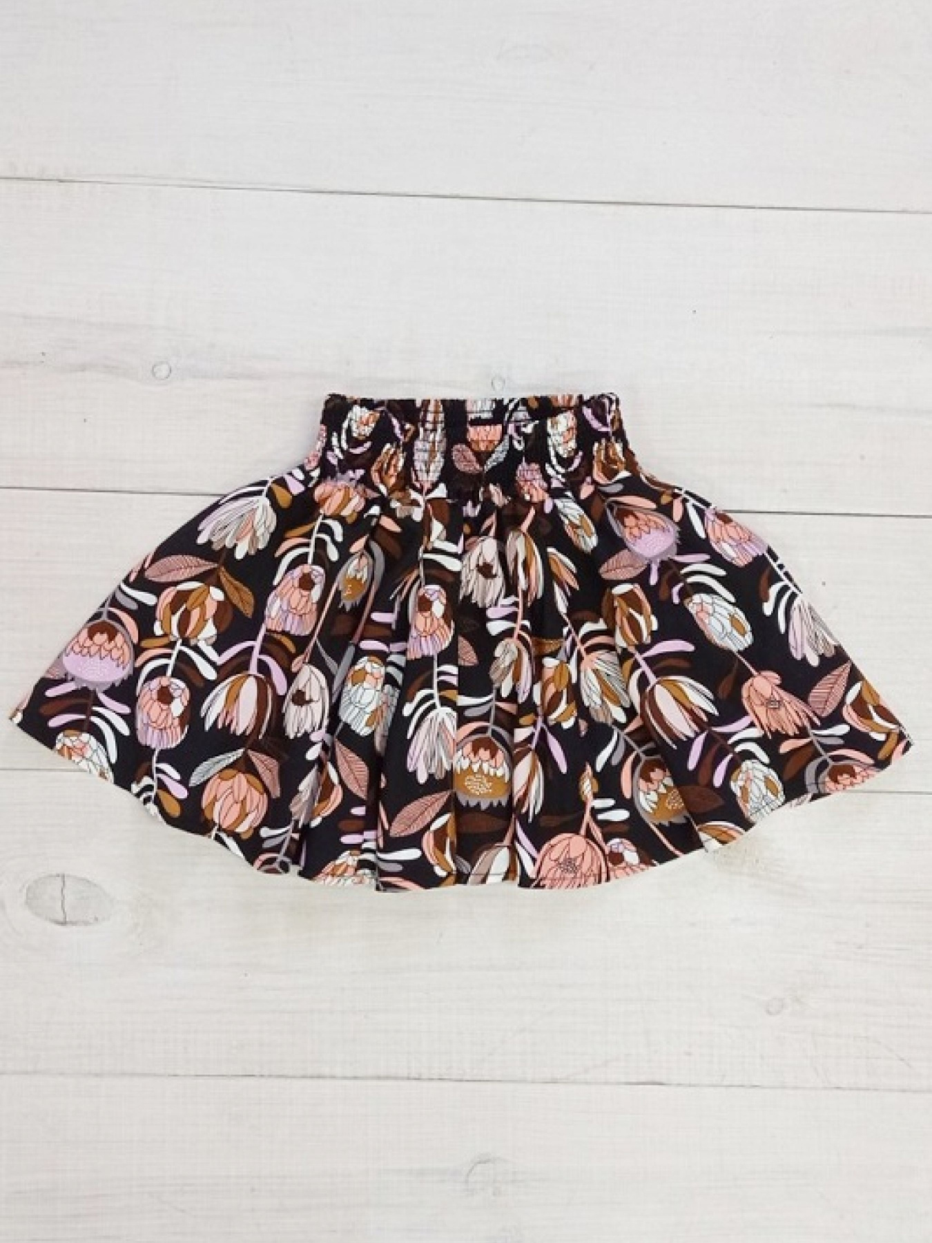 Юбка мини Носи своє модель 6276-102-2-kvtochki-na-korichnevomu Фото