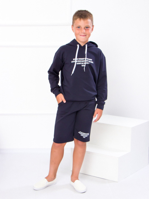 Повседневный костюм Носи своє модель 6280-057-33-chornilxno-sinj Фото