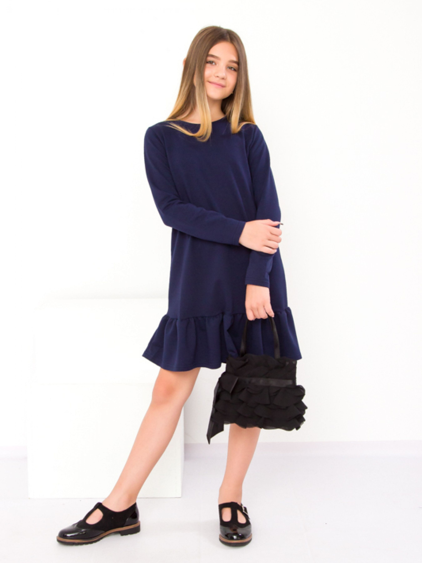 Платье мини Носи своє модель 6302-057-chornilxno-sinj Фото