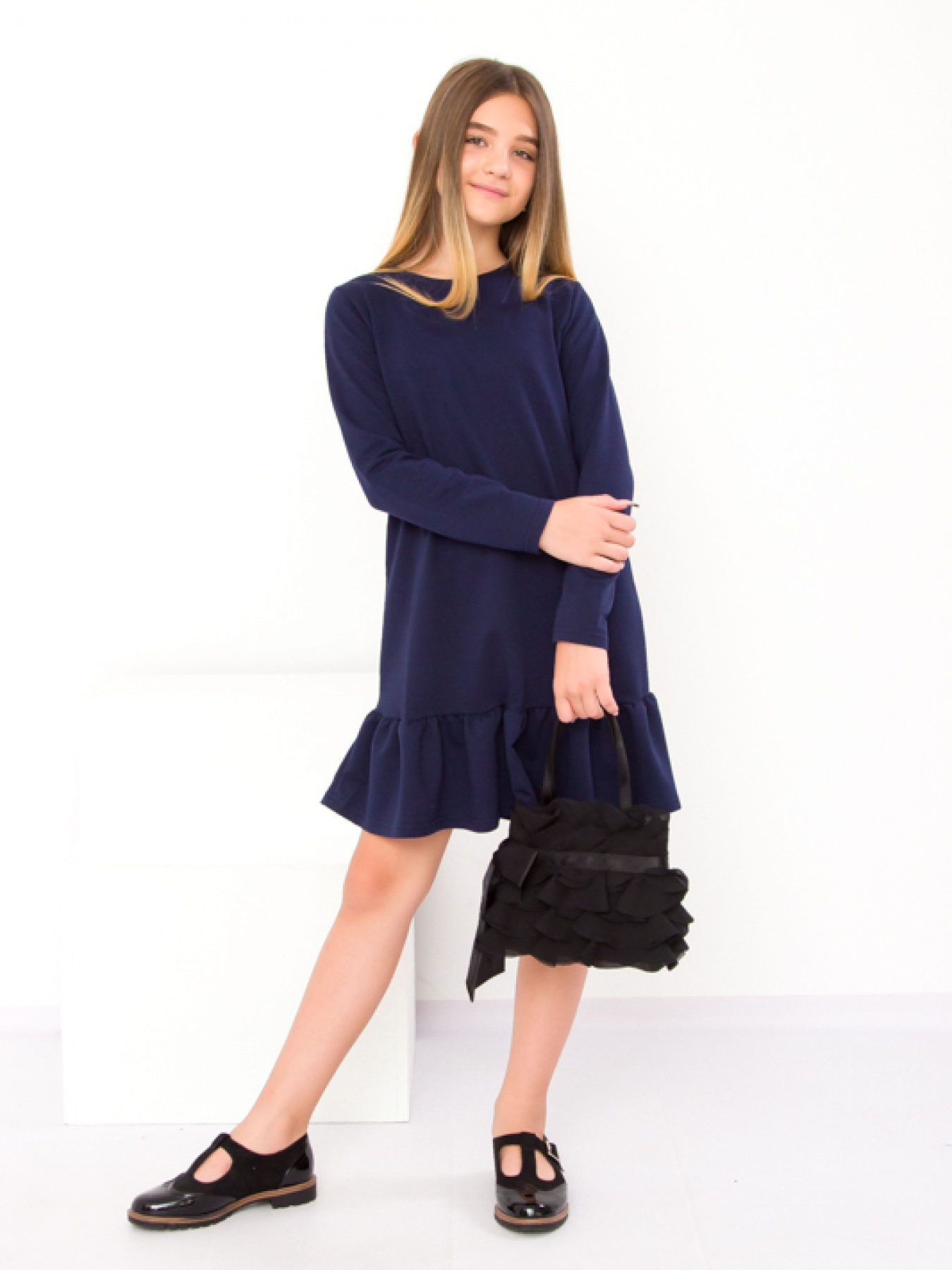 Платье мини Носи своє модель 6302-057-chornilxno-sinj Фото