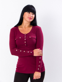 Лонгслив Носи своє модель 8173-092-bordovij Фото