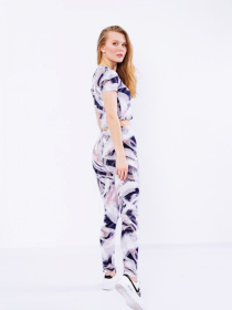 Спортивний костюм Носи своє модель 8198-101-chorno-blij-pudra Фото