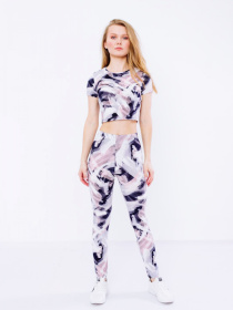 Спортивный костюм Носи своє модель 8198-101-chorno-blij-pudra Фото