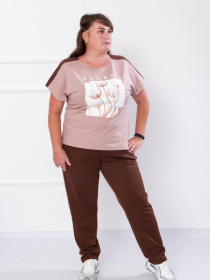 Повседневный костюм Носи своє модель 8208-057-33-kapuchino Фото