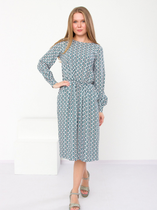 Платье миди Носи своє модель 8217-102-rombi-tem-bryuza Фото