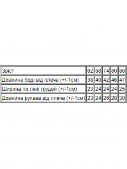 Боді для немовлят Носи своє модель 5043-015-33-bryuza-dno — фото 3 - INTERTOP