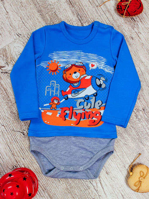 Боди для младенцев Носи своє модель 5043-015-33-sinj-vedmedik Фото