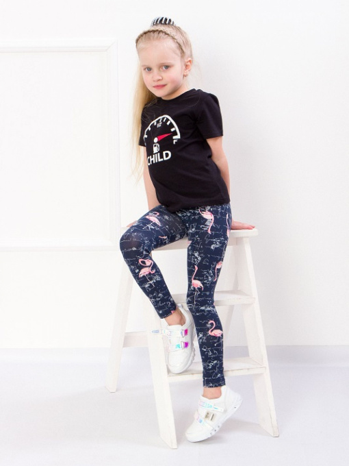 Легінси Носи своє модель 6000-043-flamngo-chorn-sinj Фото