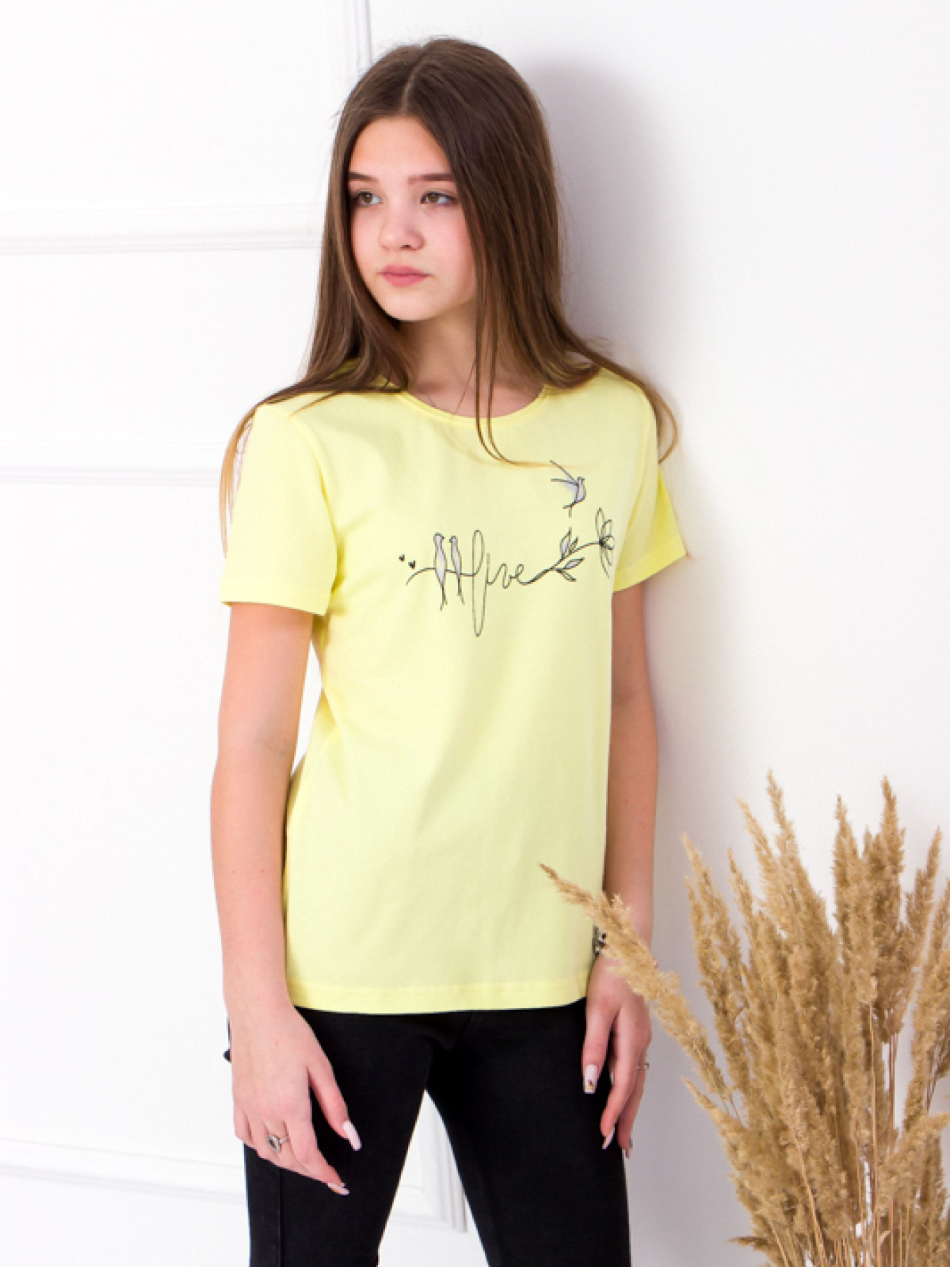 Футболка Носи своє модель 6012-036-33-limon-ptashki Фото