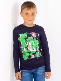 Лонгслів Носи своє модель 6025-015-33-1-chornilxno-sinj-santa-monica Фото