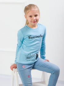 Лонгслив Носи своє модель 6025-015-33-2-blakitnij-kotik Фото