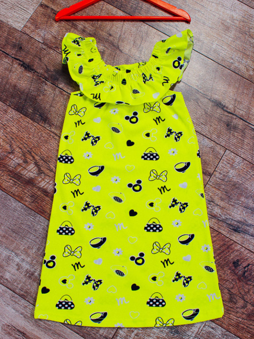 Платье мини Носи своє модель 6027-002-bantiki-salat-neon Фото