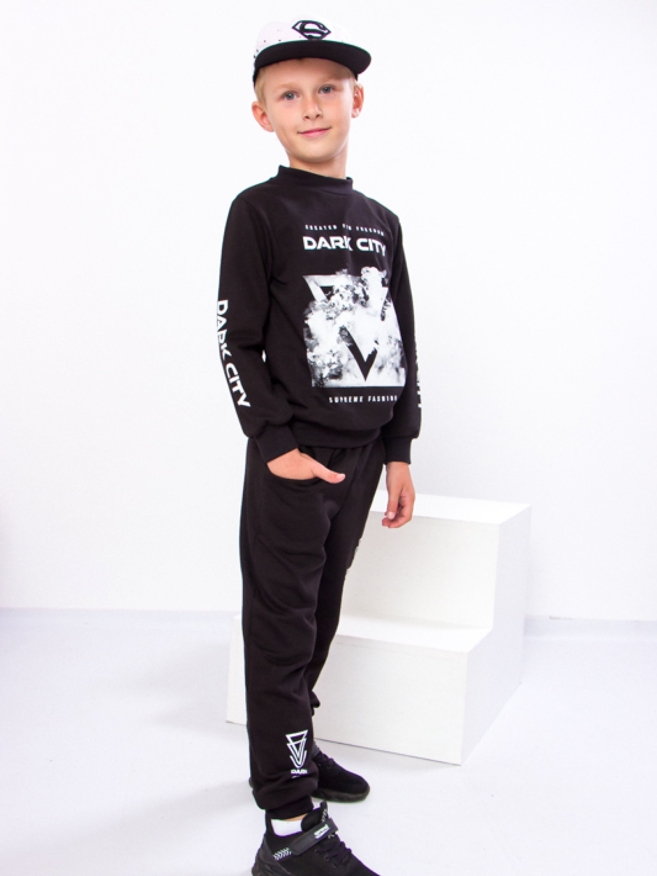 Повседневный костюм Носи своє модель 6063-023-33-6-chornij Повседневный костюм Носи своє модель 6063-023-33-6-chornij Фото