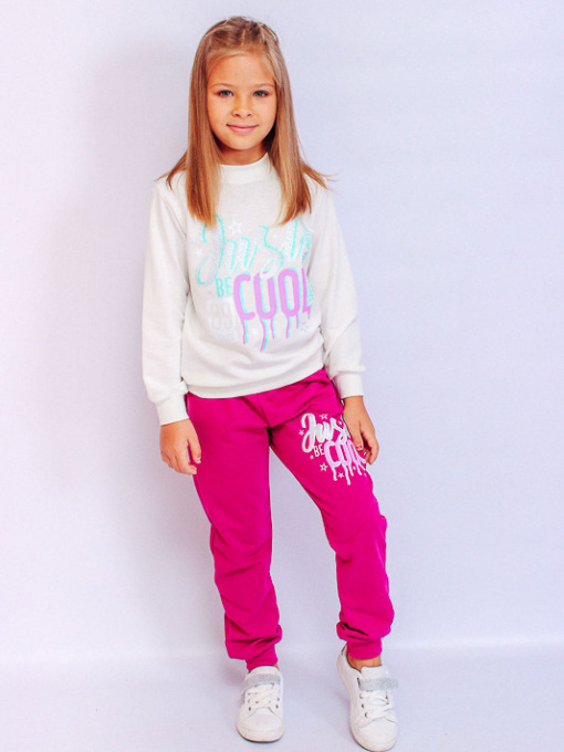 Спортивный костюм Носи своє модель 6063-057-33-3-molochnij-rozhevij Фото